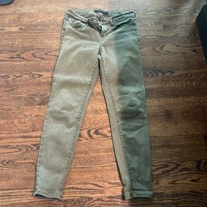 Liverpool army green crop skinny Jean. Size 2 or 26
